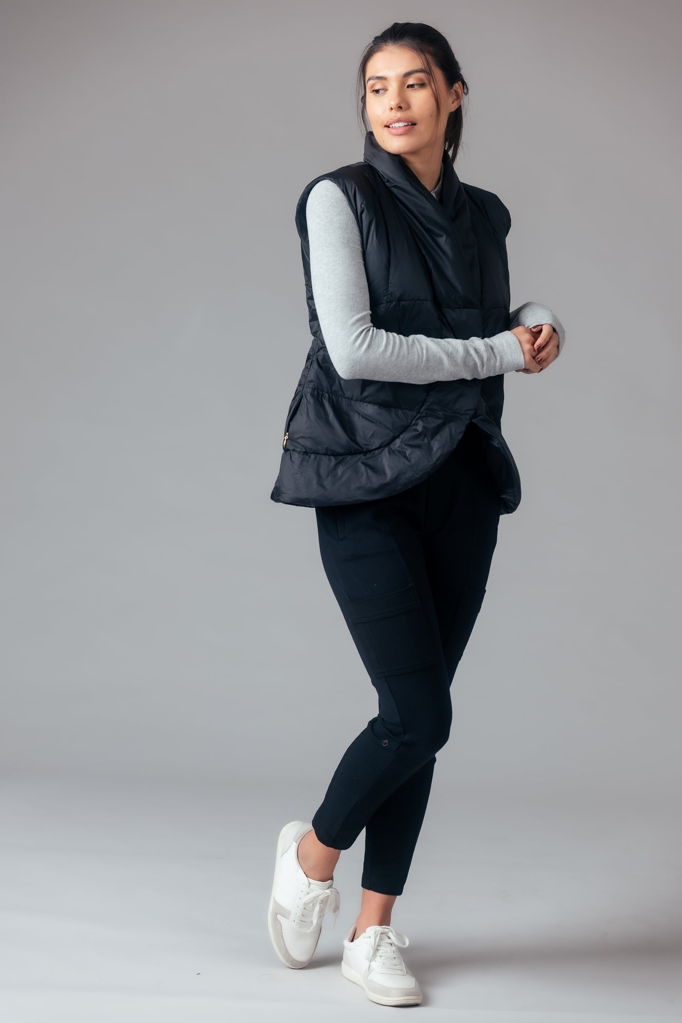 puffer short womens vest
