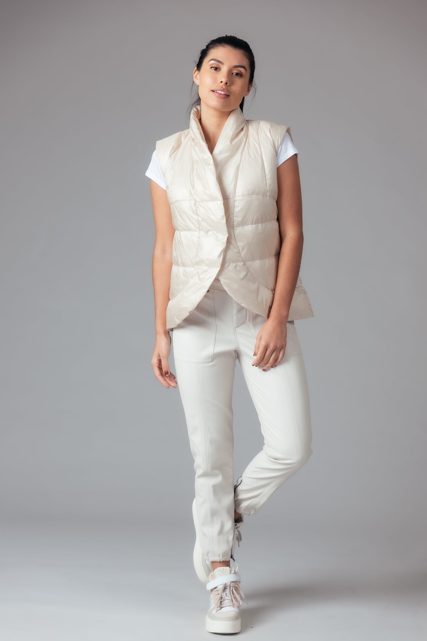 puffer short womens vest