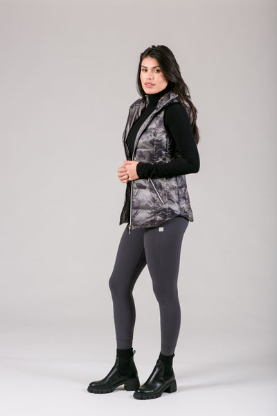 Short Hooded Quilted Vest