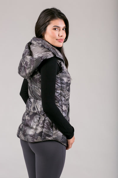 Short Hooded Quilted Vest