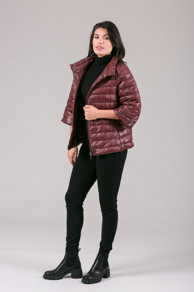 Crop Sleeve Puffer Jacket