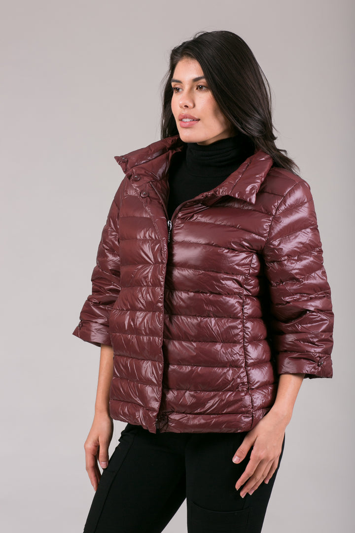 Crop Sleeve Puffer Jacket