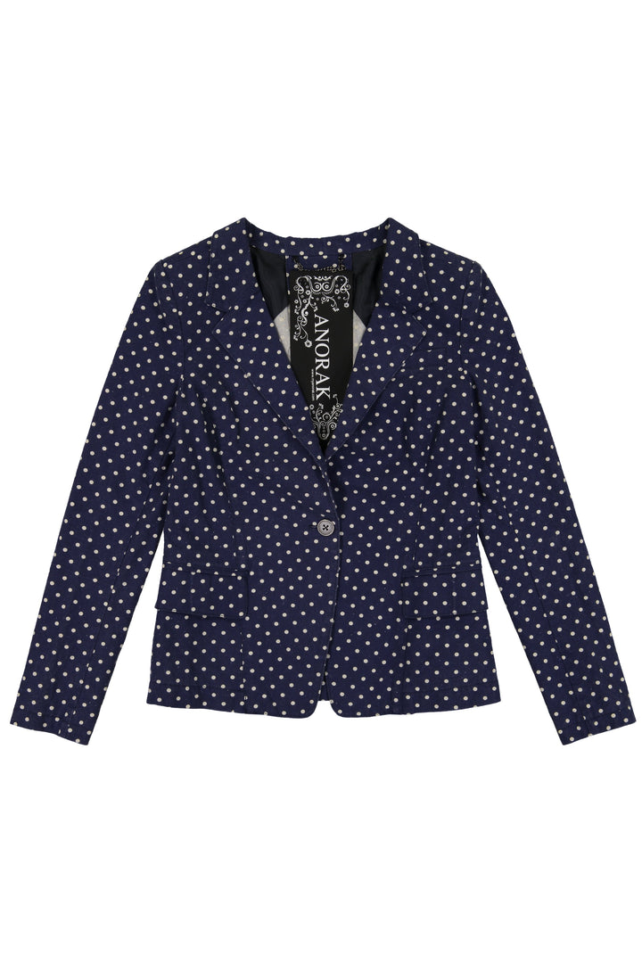 Printed Linen Blazer