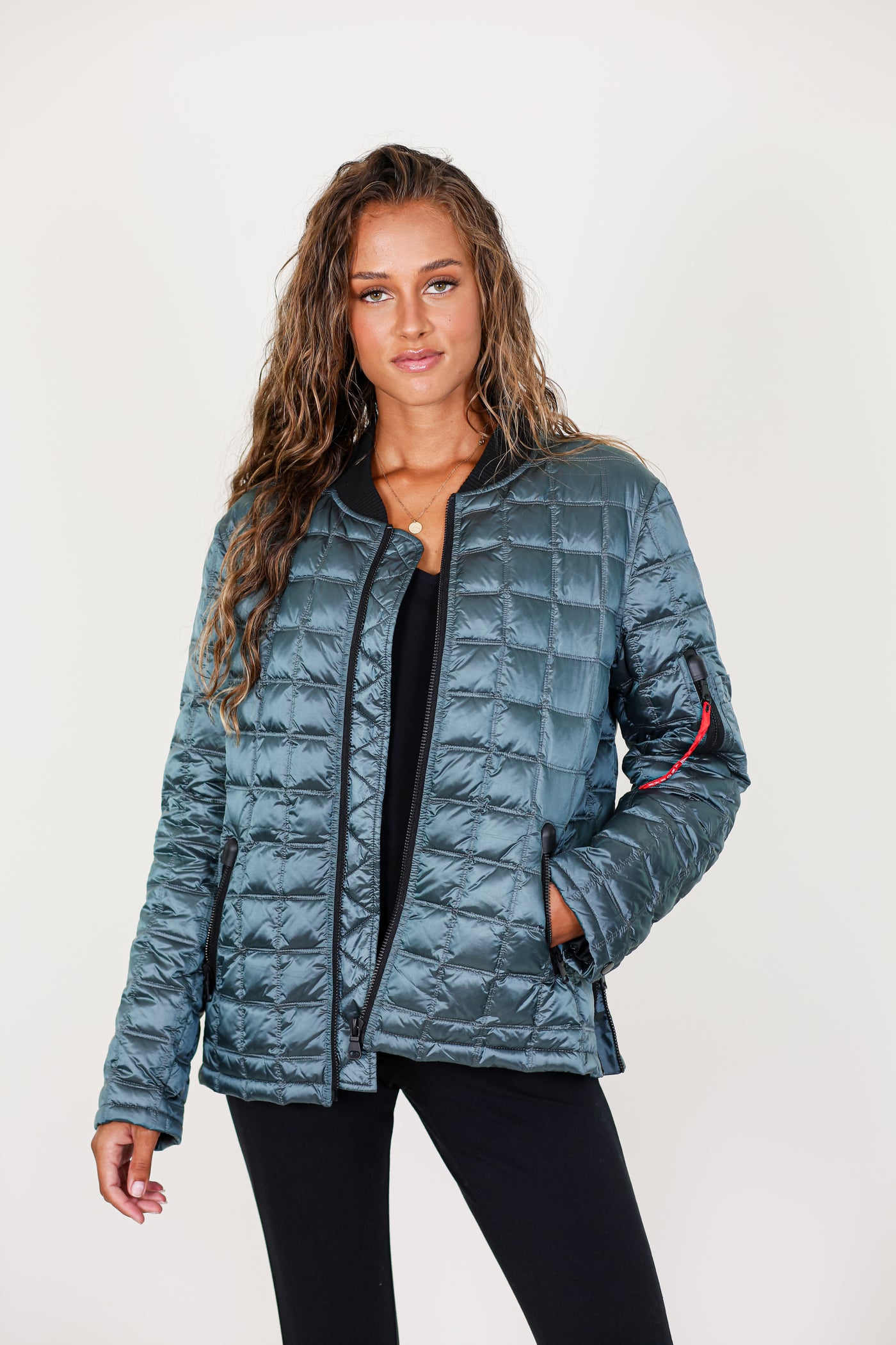 Metallic Quilted Jacket