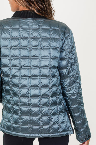 Metallic Quilted Jacket