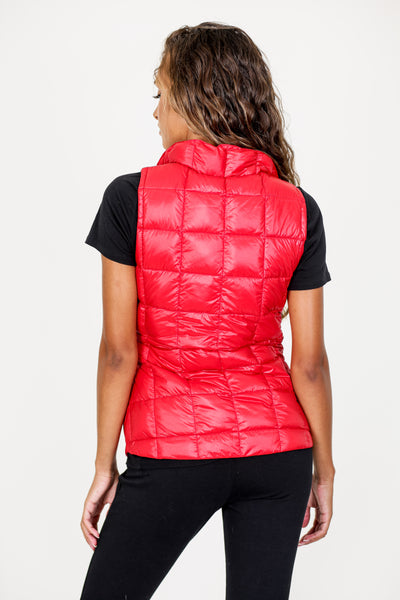 Womens Quilted Puffer Wrap Vest