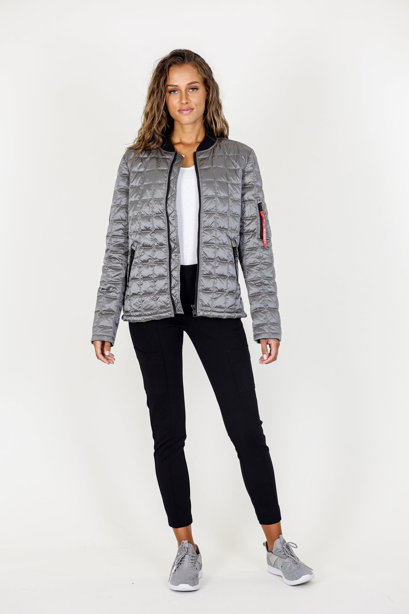Metallic Quilted Jacket