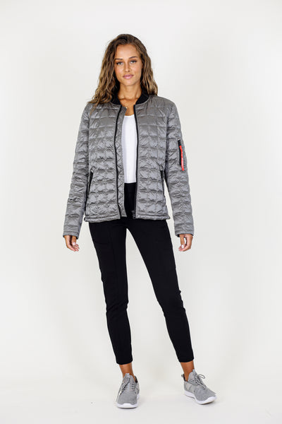Metallic Quilted Jacket