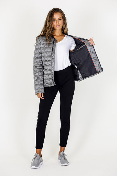 Metallic Quilted Jacket