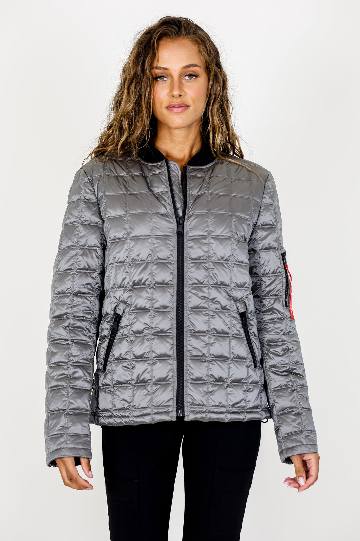 Metallic Quilted Jacket