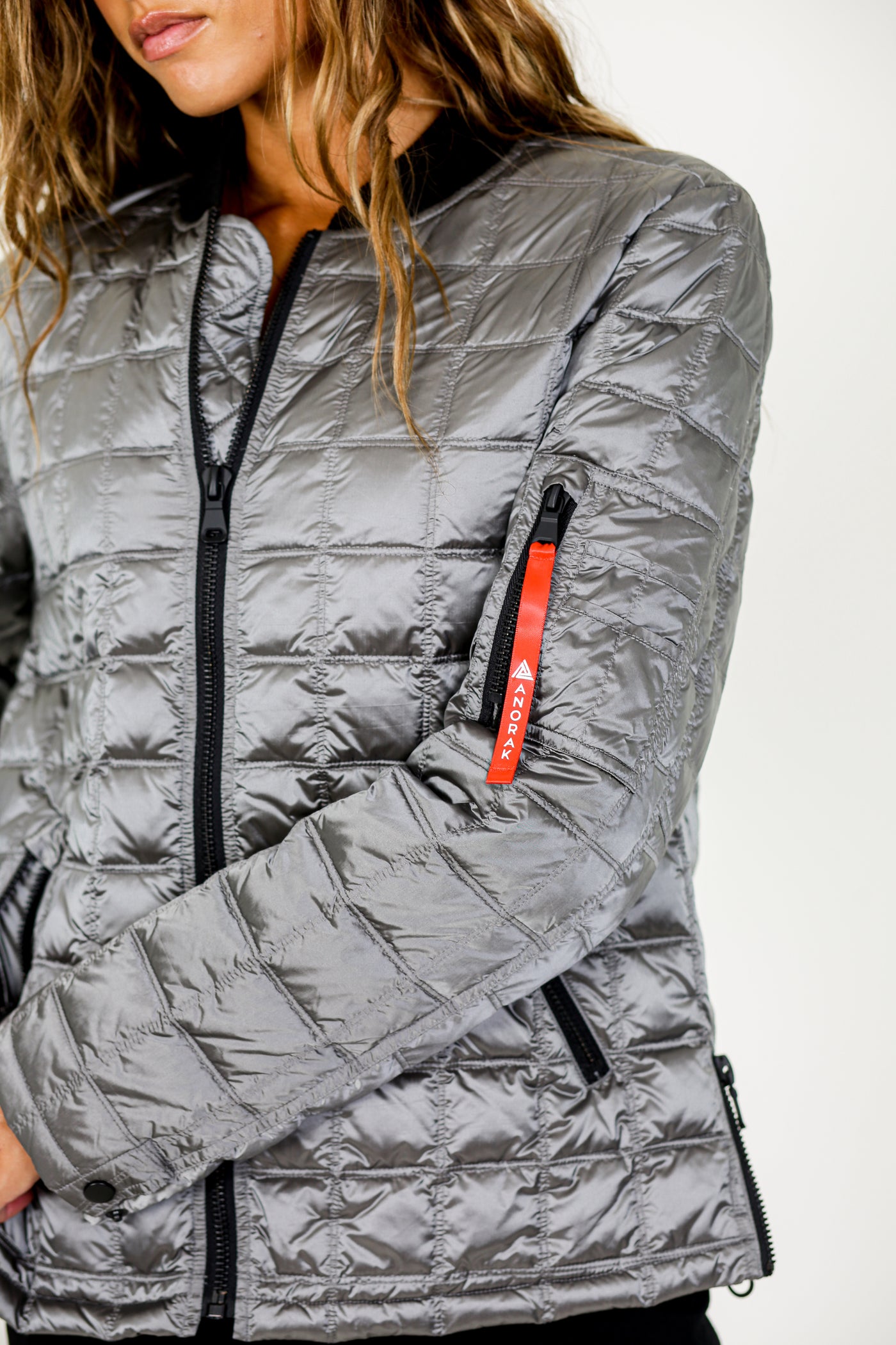 Metallic Quilted Jacket