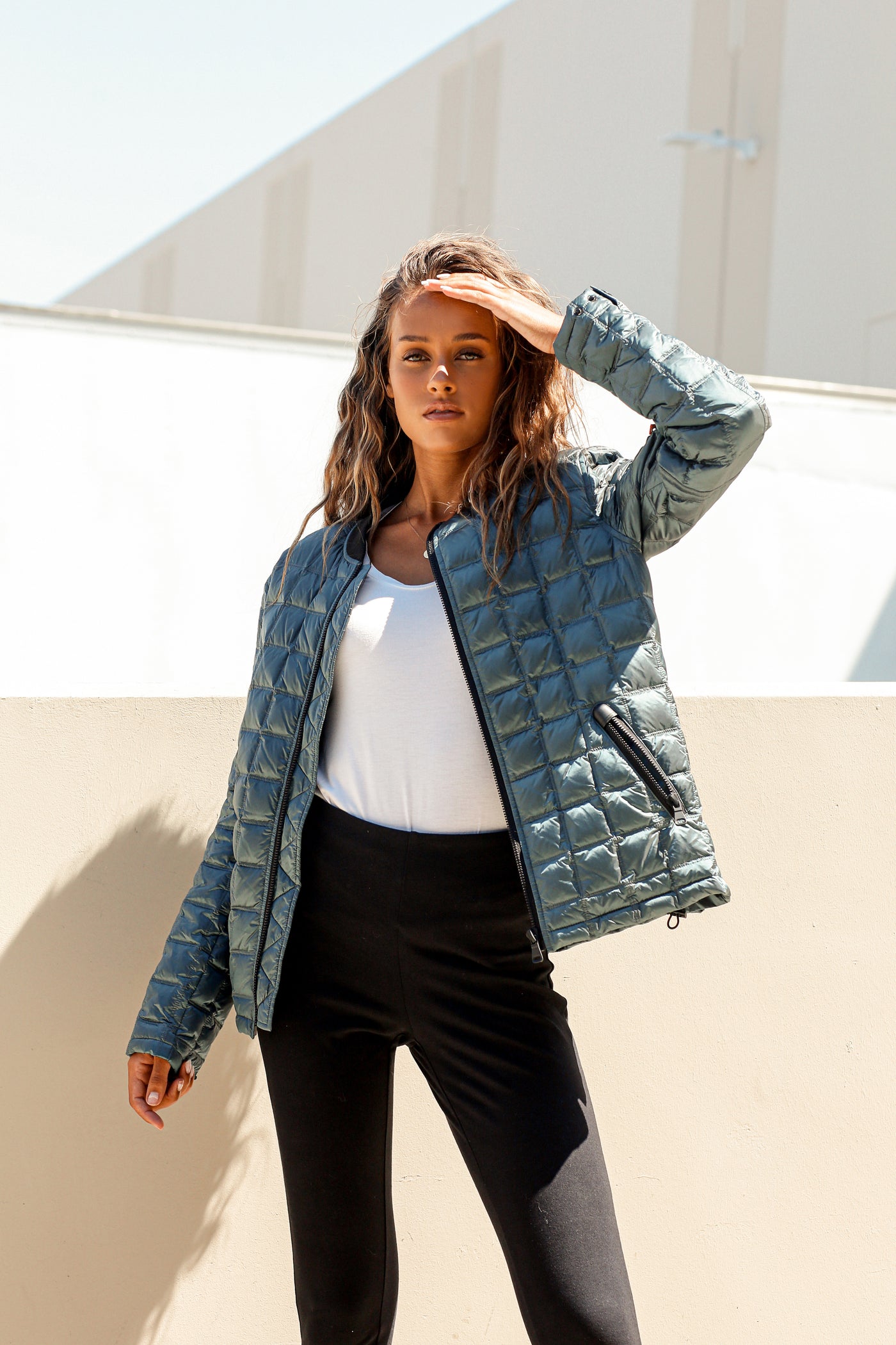 Metallic Quilted Jacket