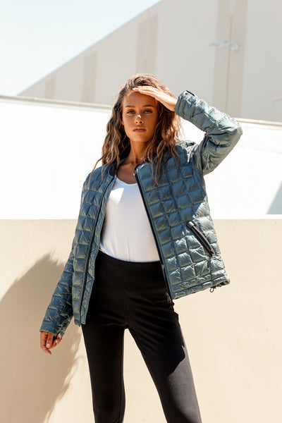 Metallic Quilted Jacket
