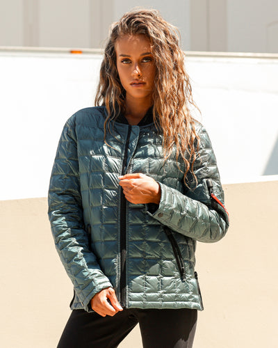 Metallic Quilted Jacket
