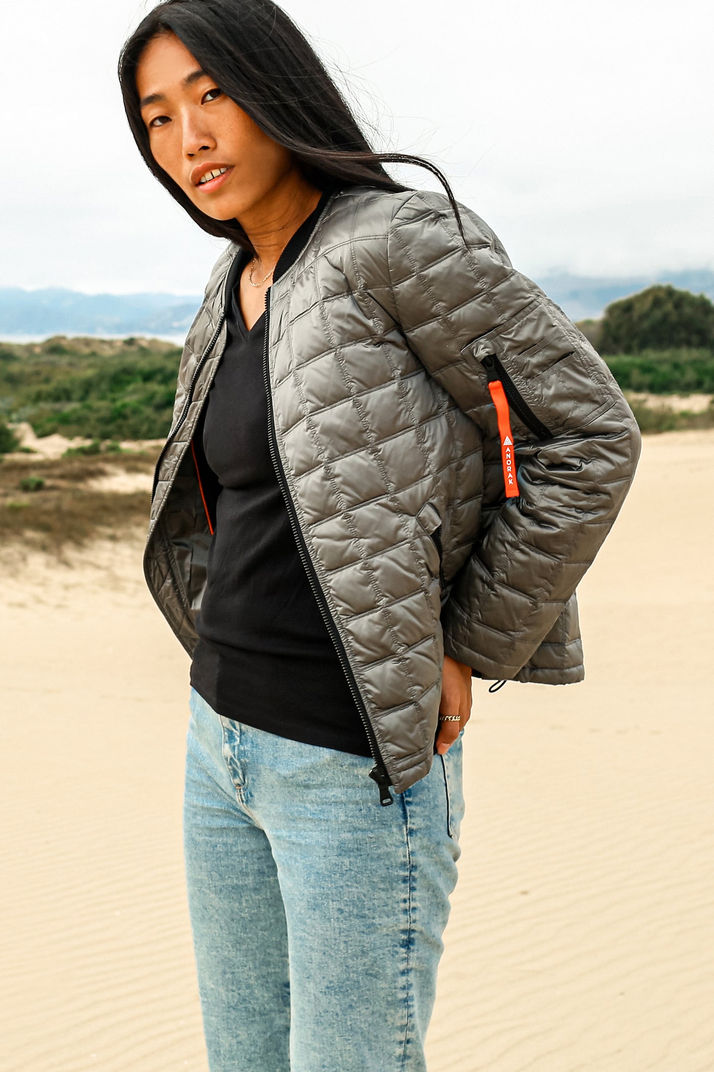 Metallic Quilted Jacket