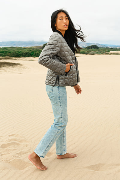 Metallic Quilted Jacket