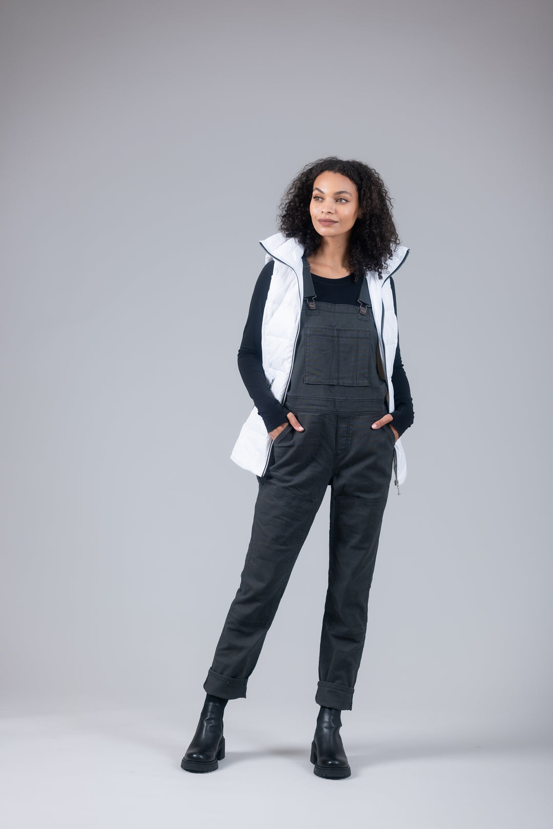 Short Metallic Down Vest