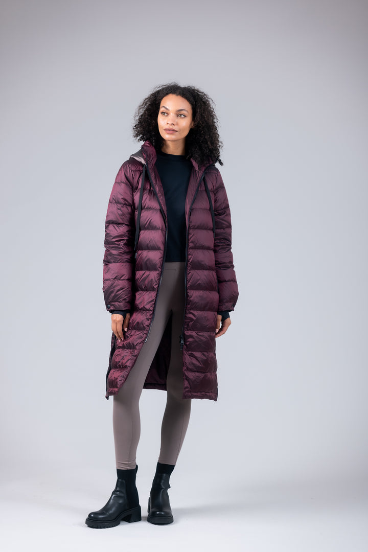 Quilted Hooded Long Puffer Coat