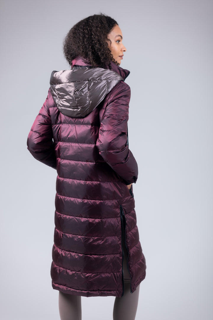 Quilted Hooded Long Puffer Coat
