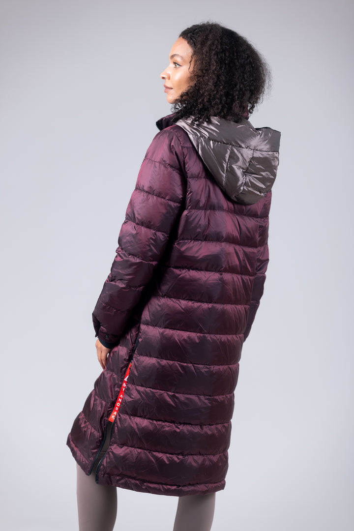 Quilted Hooded Long Puffer Coat