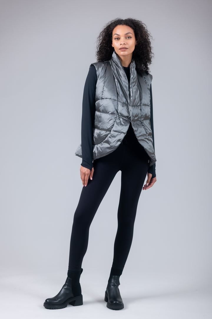 puffer short womens vest