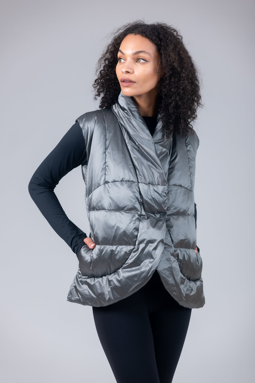 puffer short womens vest