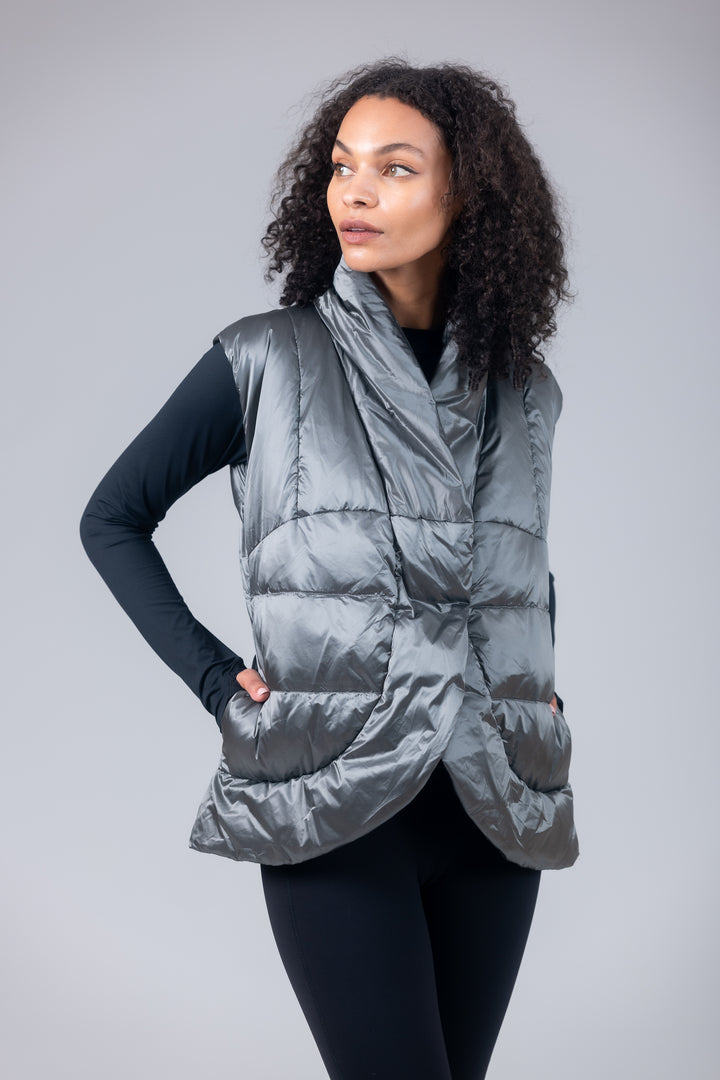 puffer short womens vest