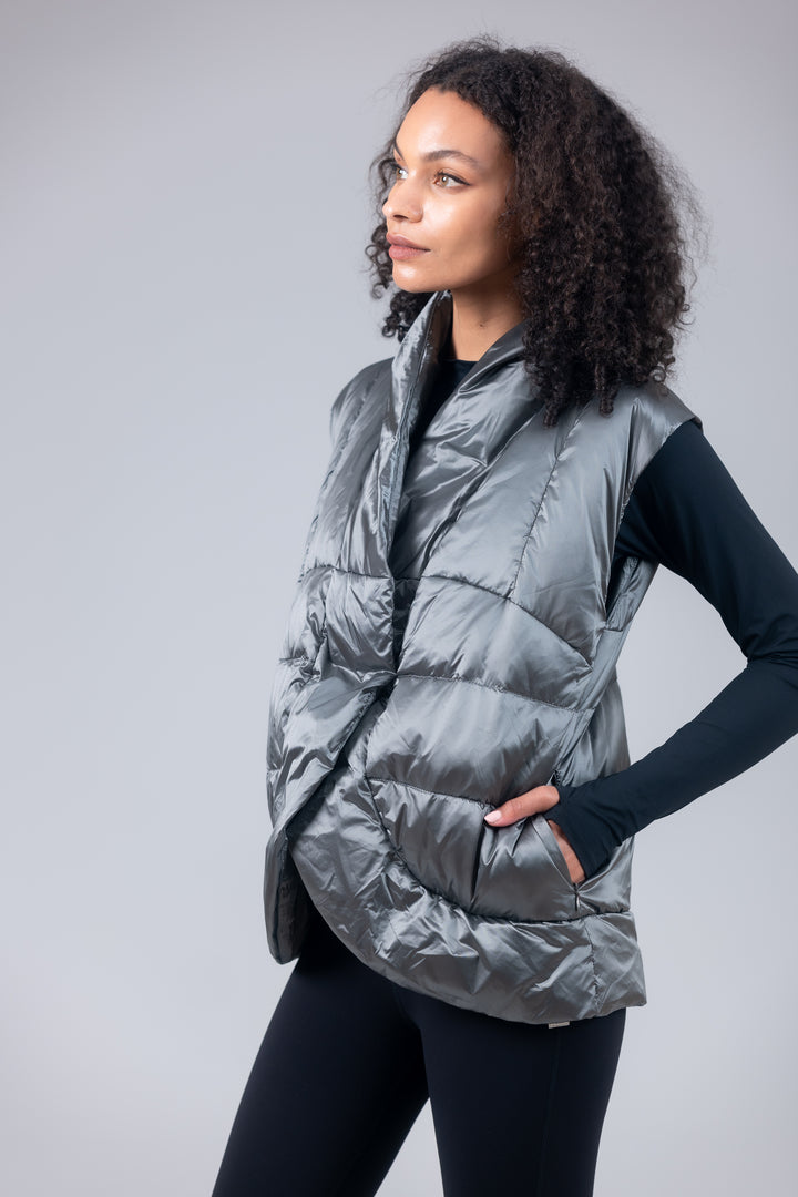 puffer short womens vest