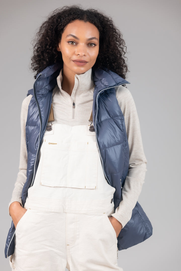 Short Hooded Quilted Vest