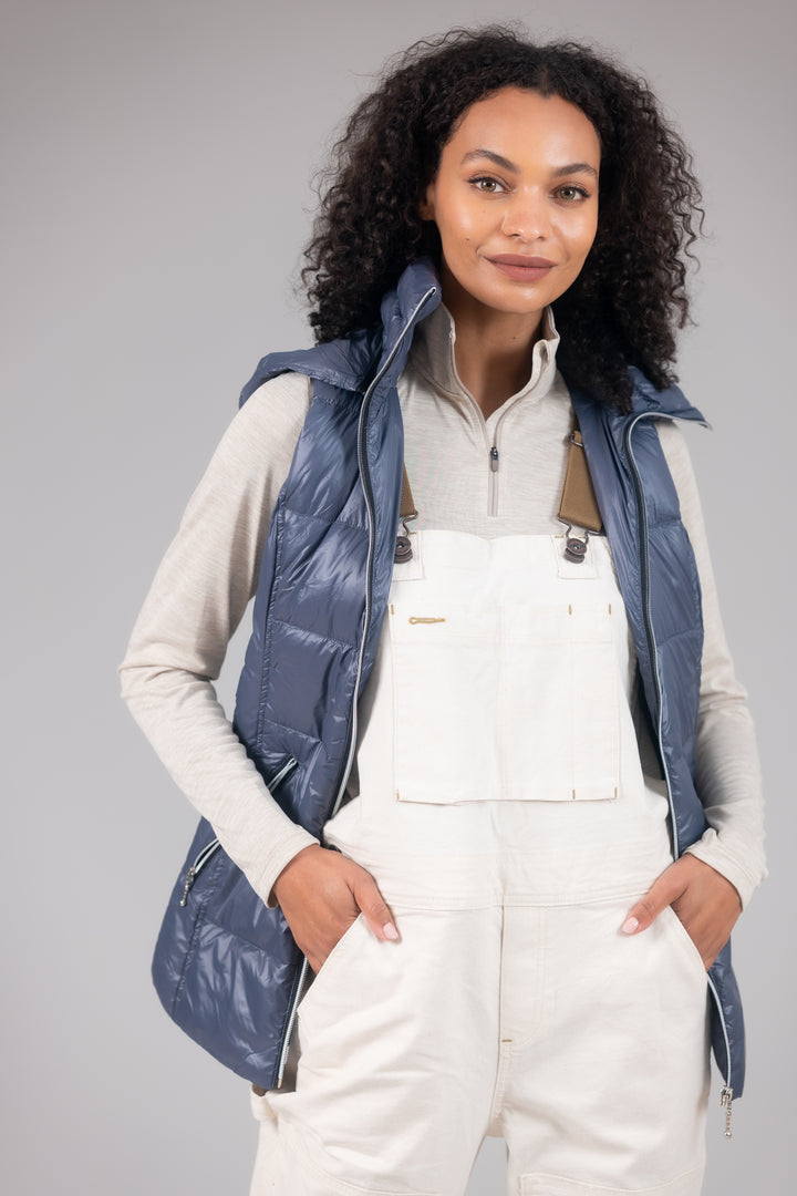 Short Hooded Quilted Vest