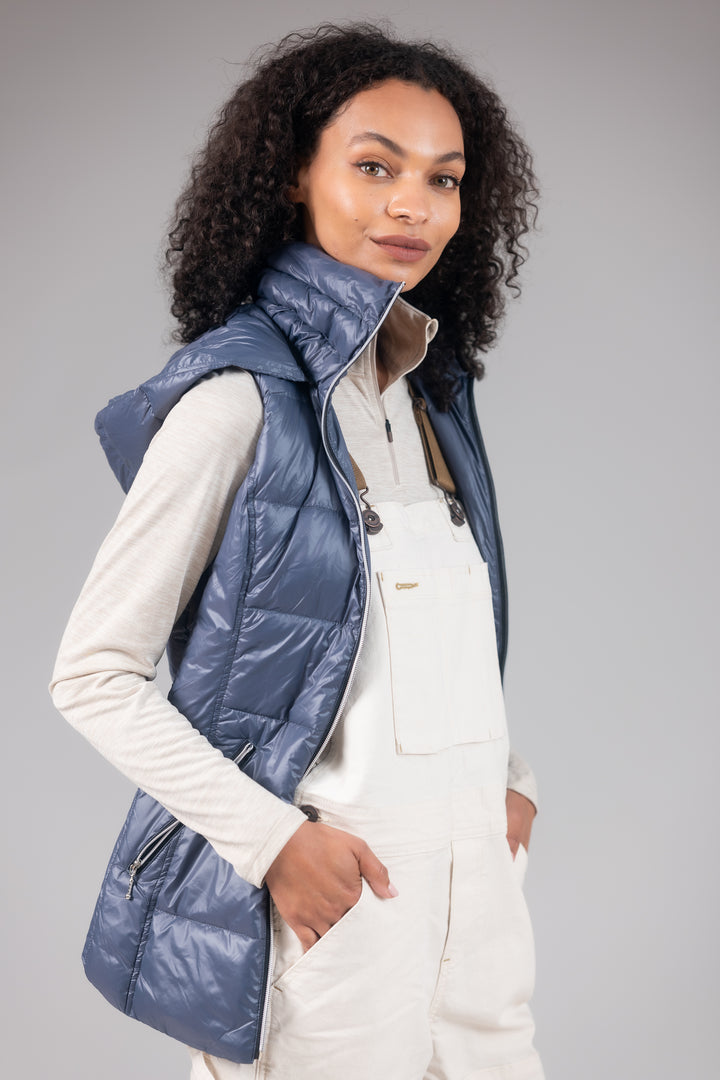 Short Hooded Quilted Vest