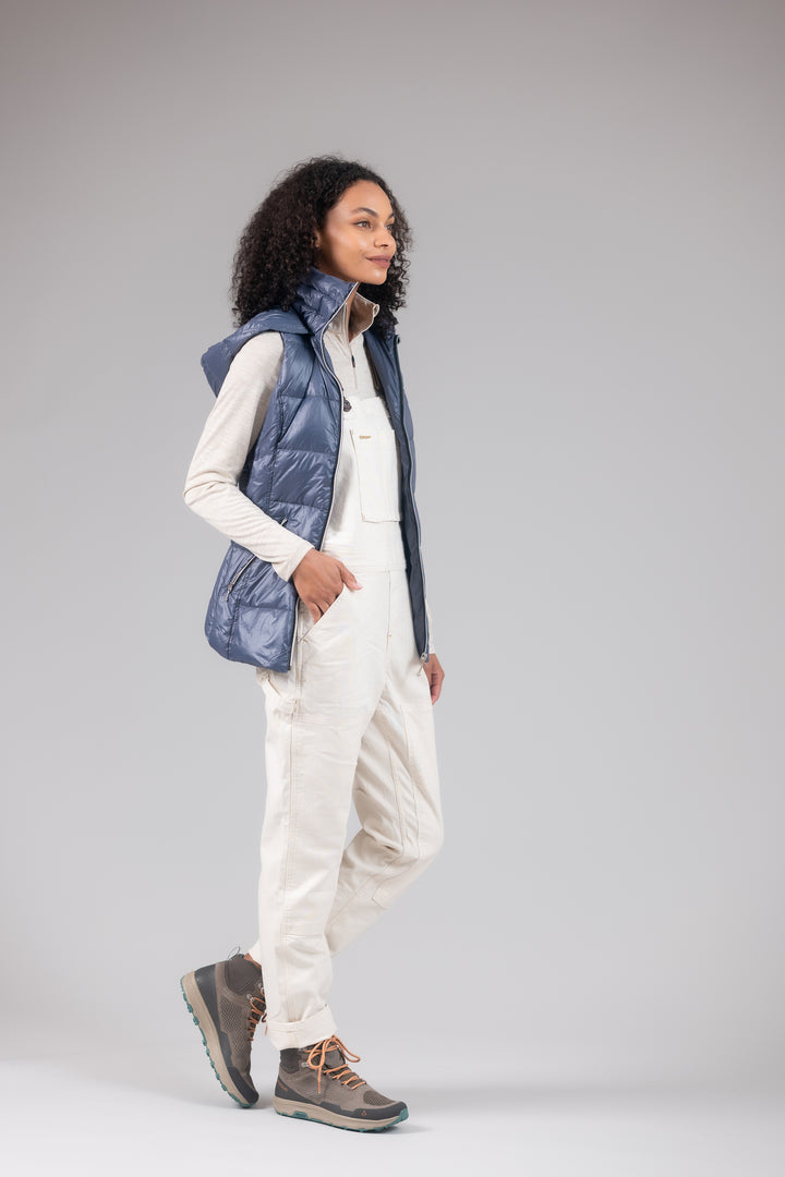 Short Hooded Quilted Vest