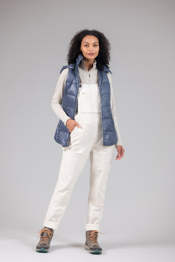 Short Hooded Quilted Vest