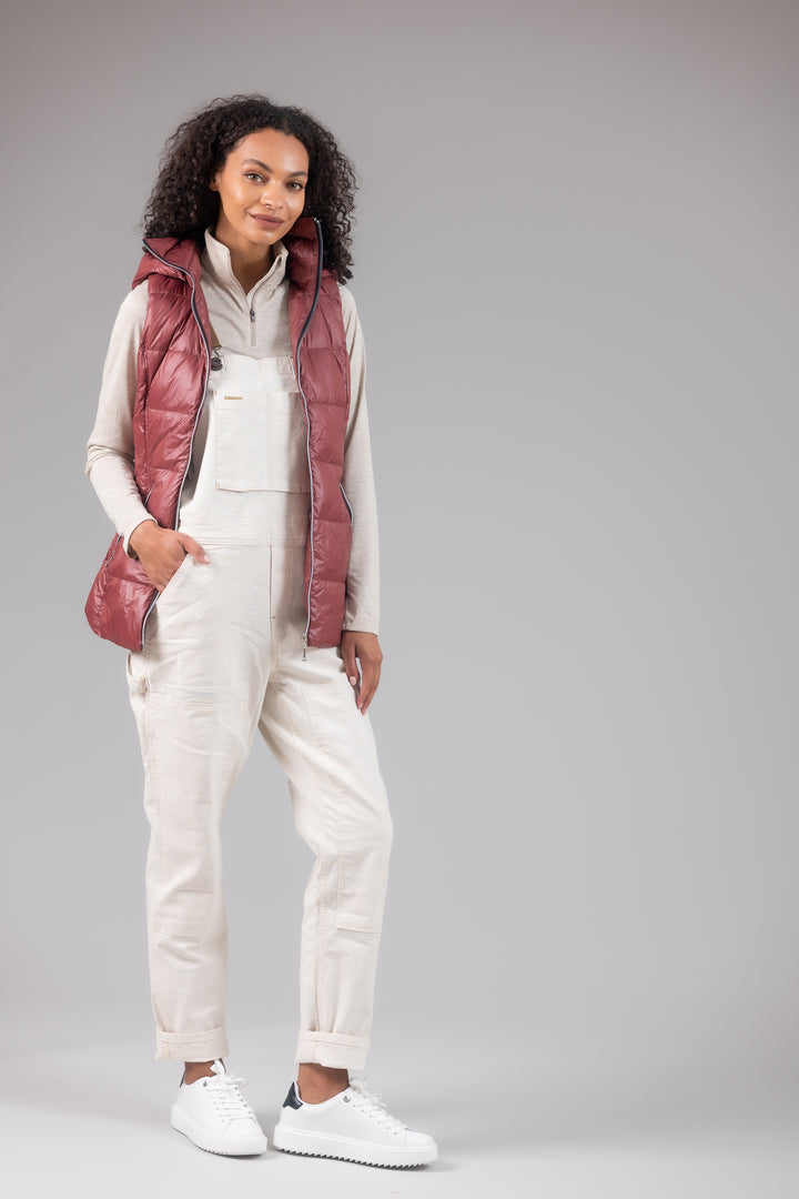 Short Hooded Quilted Vest