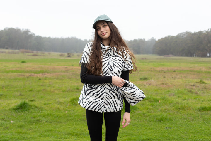 colorful short sleeve puffer jacket