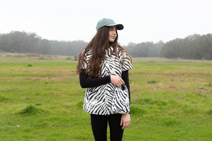 colorful short sleeve puffer jacket