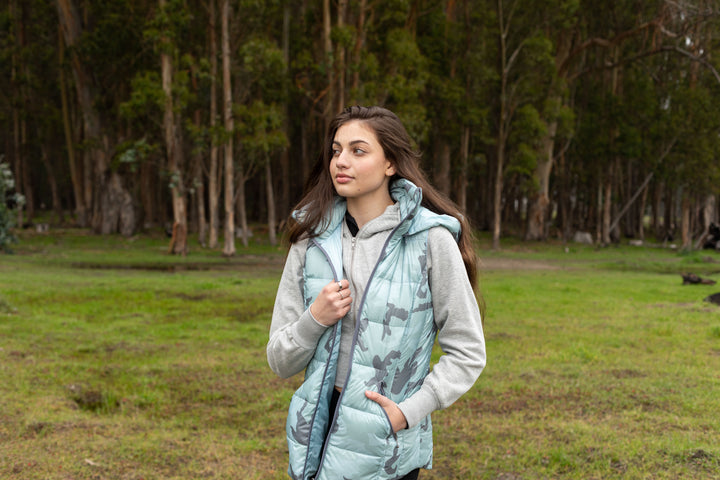 Short Hooded Quilted Vest