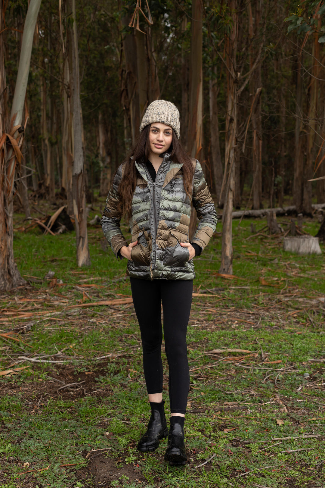 Double Layer Puffer Quilted Blazer Women