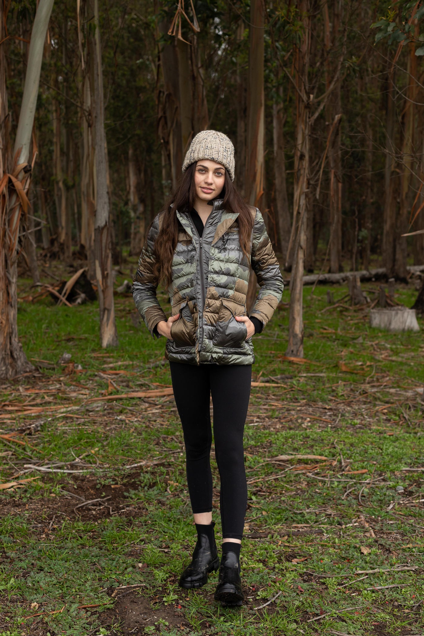 Double Layer Puffer Quilted Blazer Women