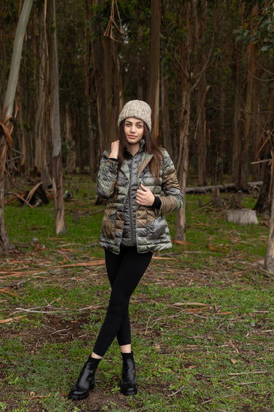 Double Layer Puffer Quilted Blazer Women