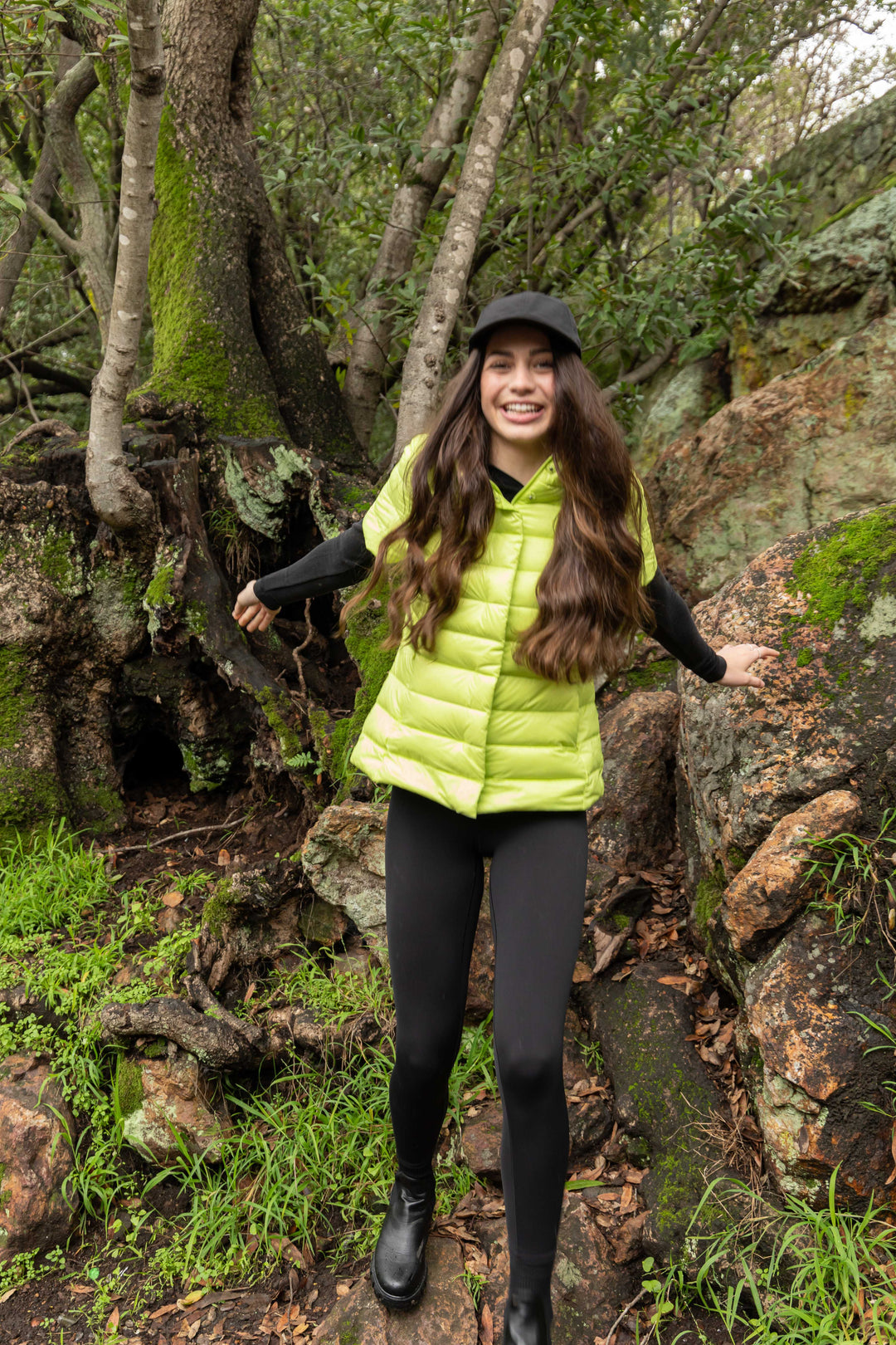 colorful short sleeve puffer jacket