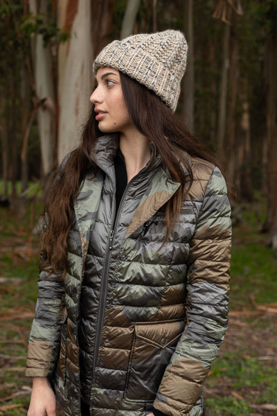 Double Layer Puffer Quilted Blazer Women