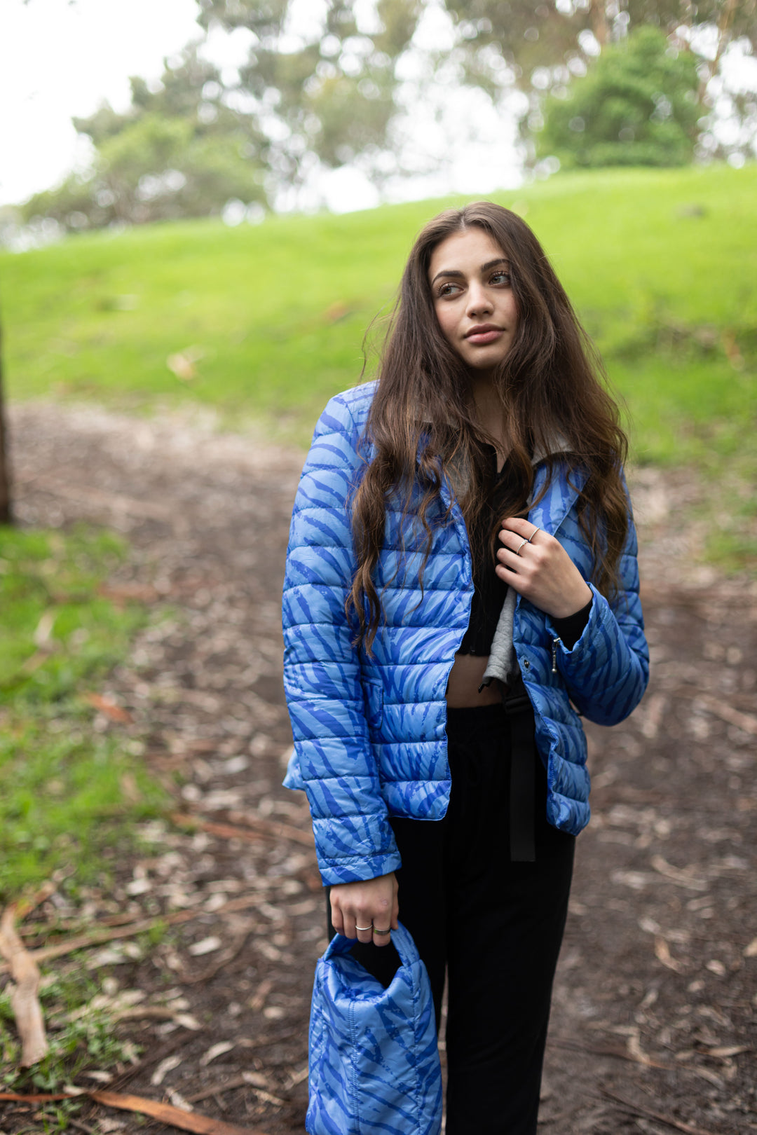 colorful womens quilted blazer jacket