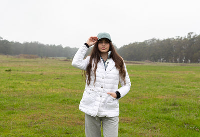Double Layer Puffer Quilted Blazer Women