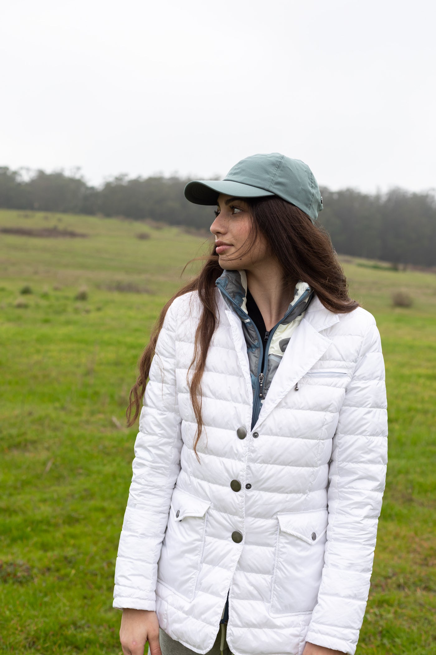 Double Layer Puffer Quilted Blazer Women