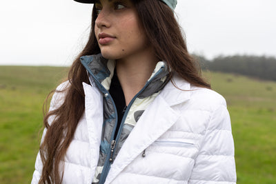 Double Layer Puffer Quilted Blazer Women