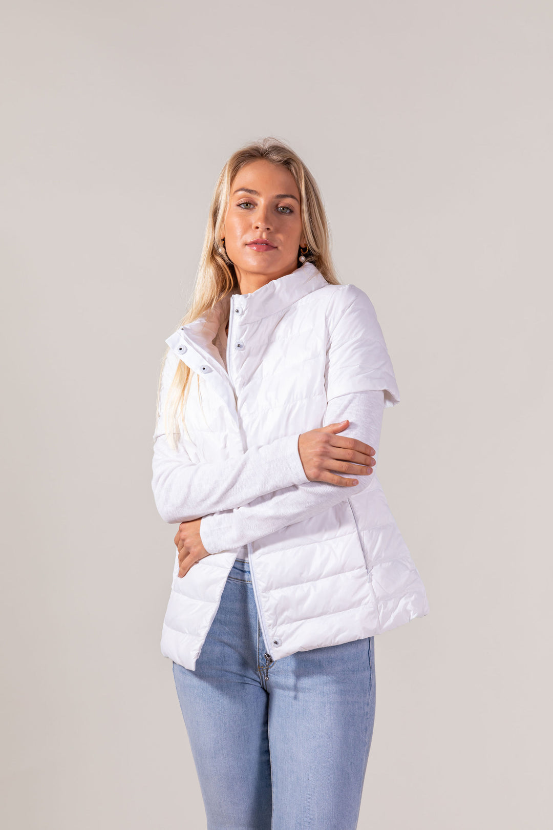 Short Sleeve Puffer Jacket