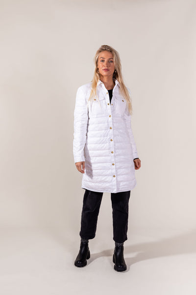 Quilted Down Shacket
